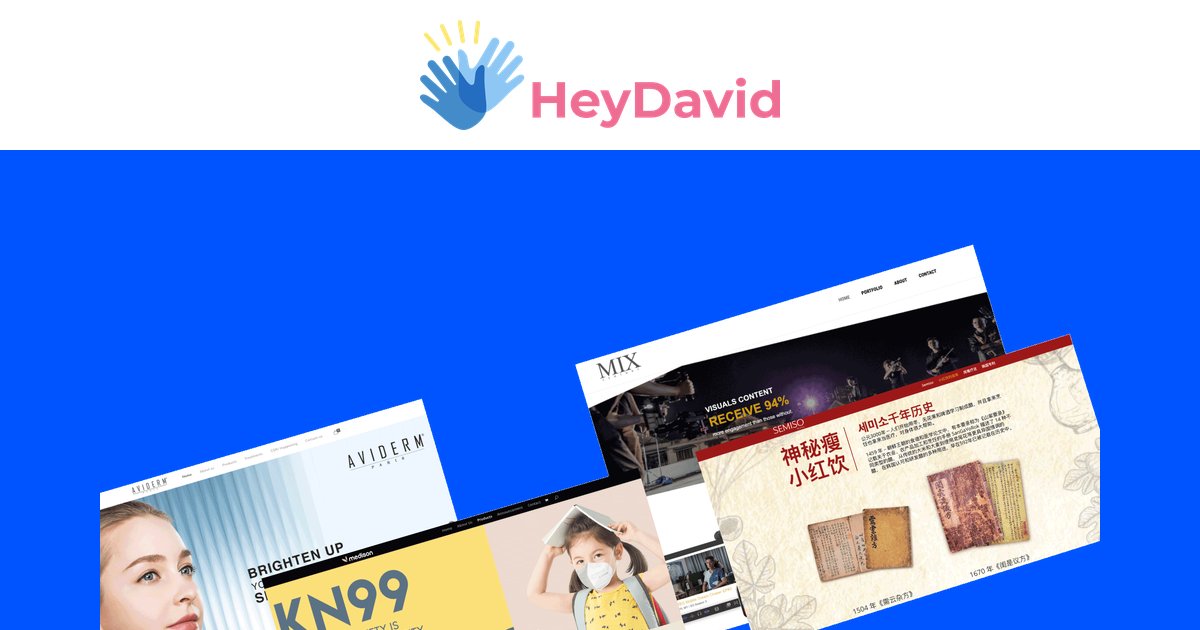 HeyDavid website preview